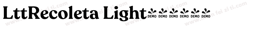 LttRecoleta Light字体转换